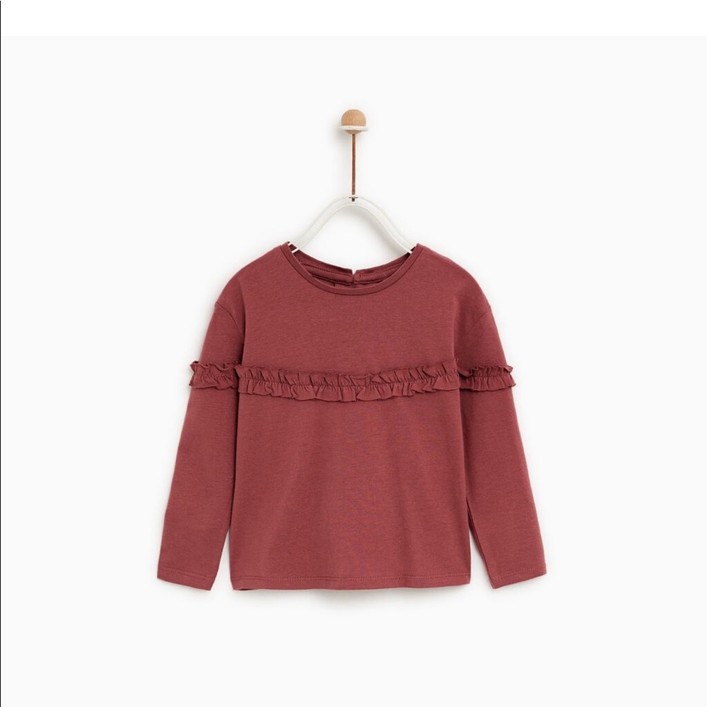 Ruffled Zara top.